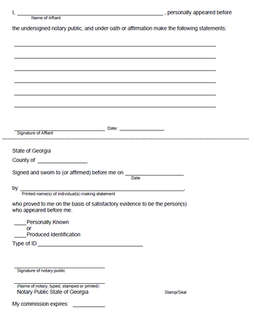 View Free Notary Form