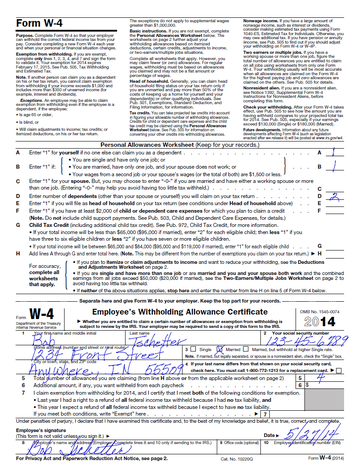 W4 Template. Create A Free W4 Form.